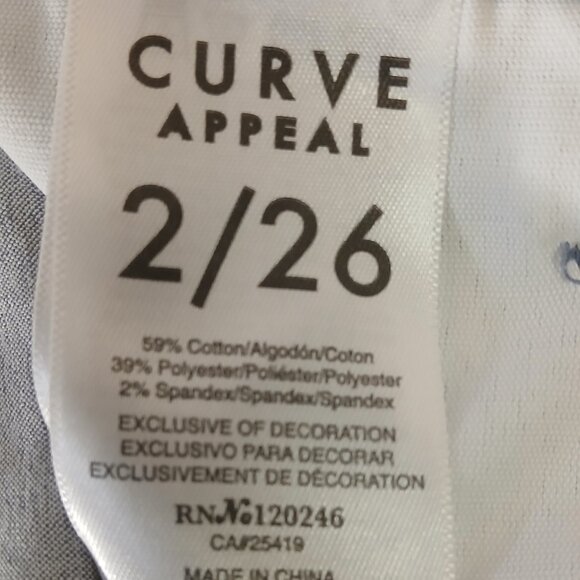 Like new blue/gray Curve Appeal minimalist jegging - size 2 - Picture 7 of 9